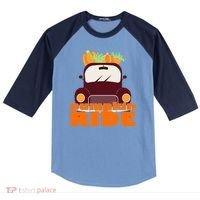 Pumpkin Ride October Fall Raglan Baseball Sleeve Shirt thumb 0