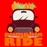 Pumpkin Ride October Fall Santa Hat thumb 1