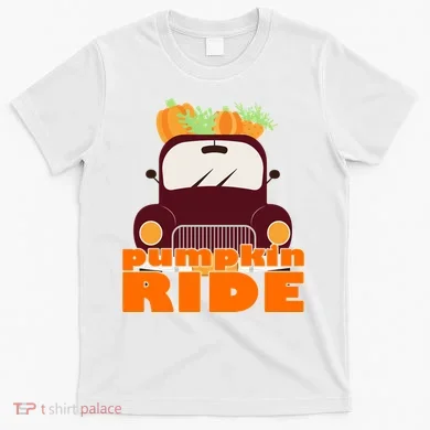 Pumpkin Ride October Fall T-Shirt
