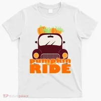 Pumpkin Ride October Fall T-Shirt thumb 0