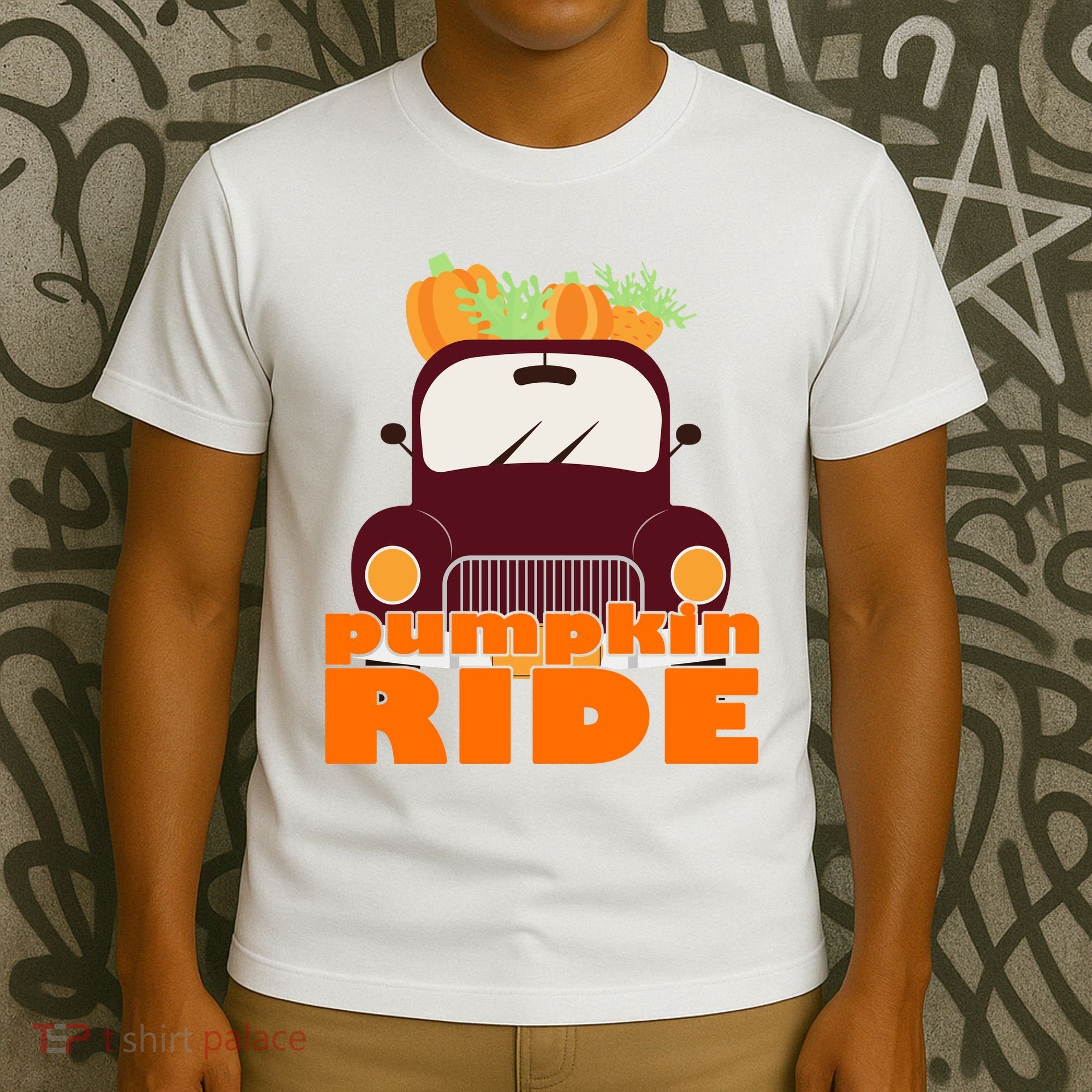 Pumpkin Ride October Fall T-Shirt