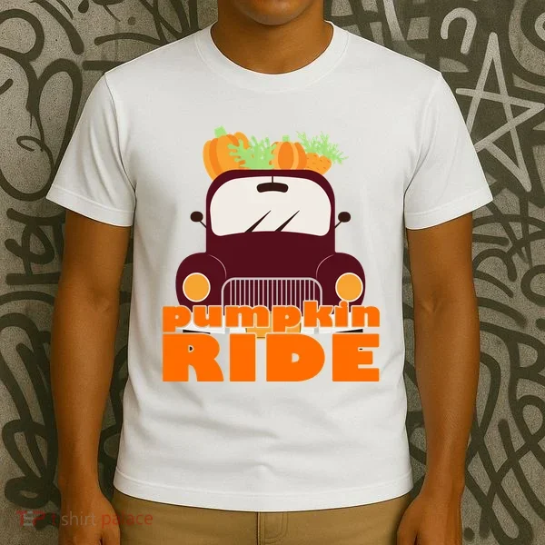 Pumpkin Ride October Fall T-Shirt