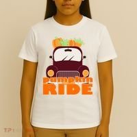 Pumpkin Ride October Fall T-Shirt thumb 4