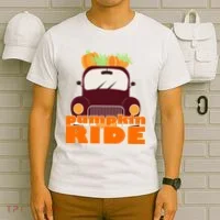 Pumpkin Ride October Fall T-Shirt thumb 6