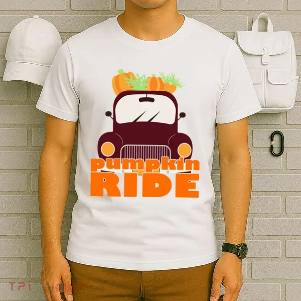 Pumpkin Ride October Fall T-Shirt