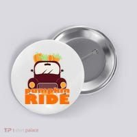Pumpkin Ride October Fall Button thumb 0