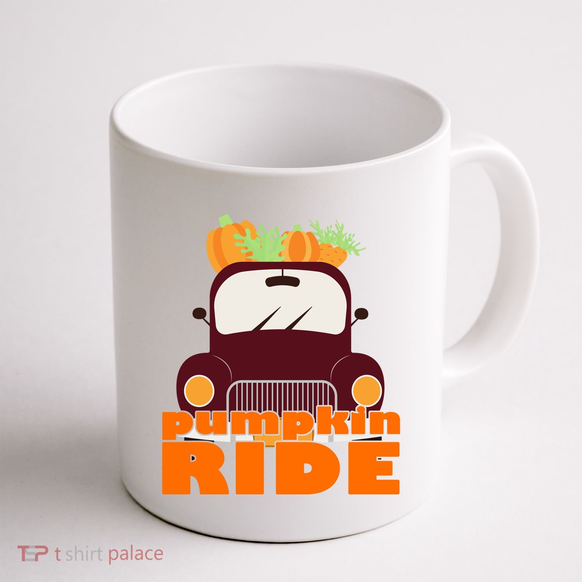 Pumpkin Ride October Fall Coffee Mug
