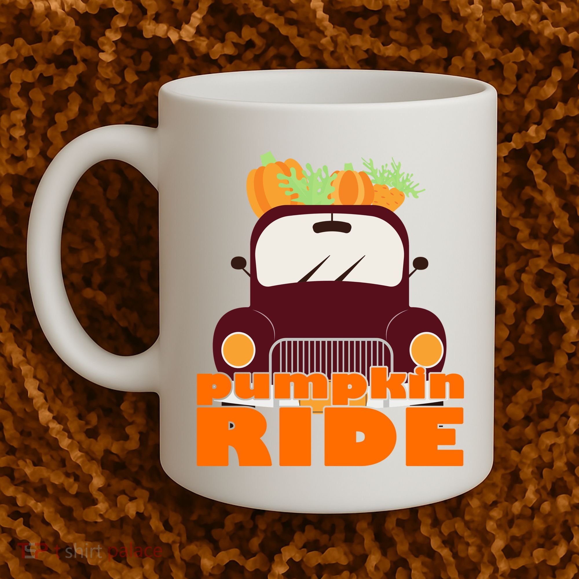 Pumpkin Ride October Fall Coffee Mug