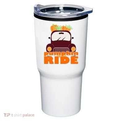 Pumpkin Ride October Fall Tumbler