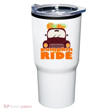 Pumpkin Ride October Fall Tumbler