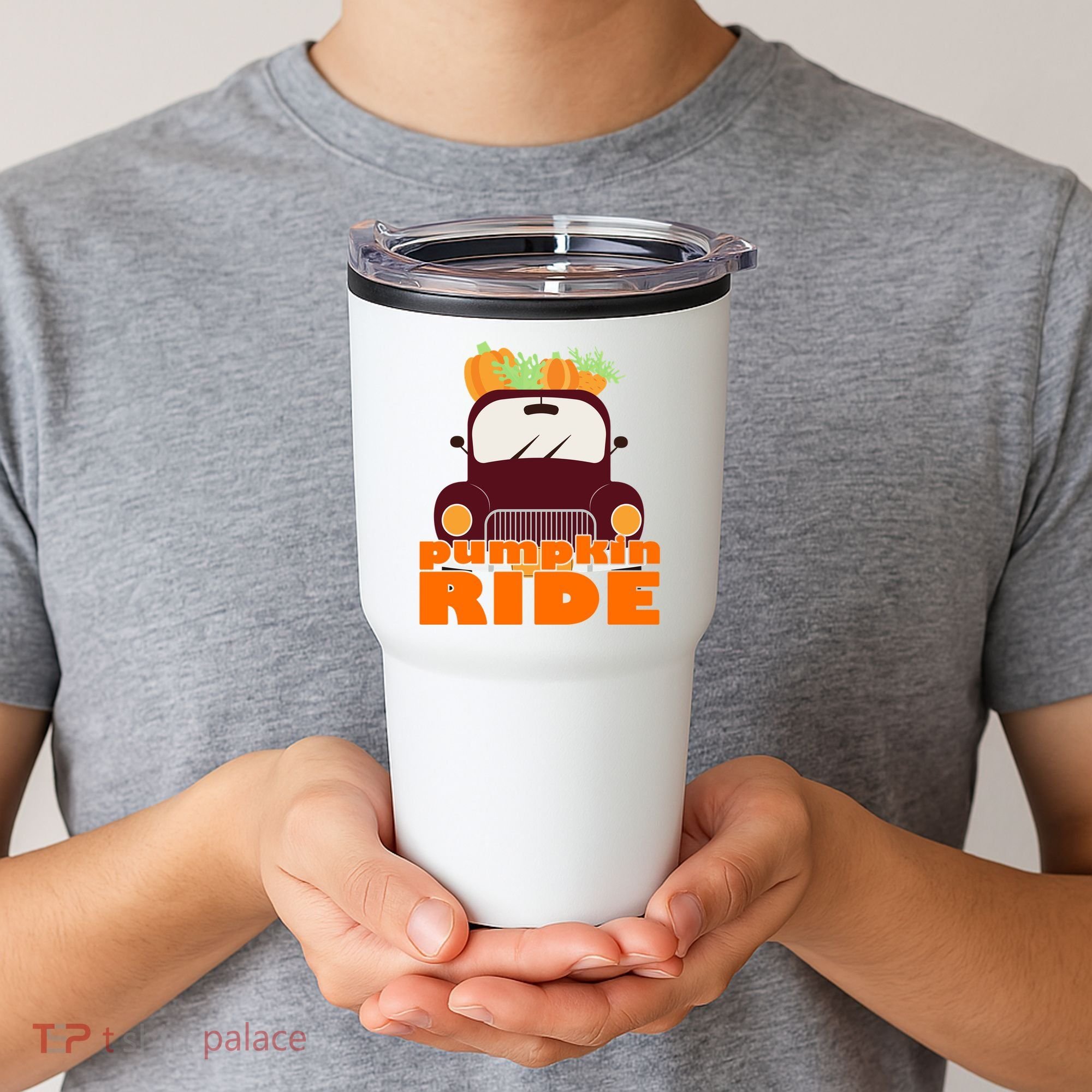 Pumpkin Ride October Fall Tumbler