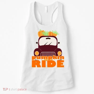 Pumpkin Ride October Fall Women's Tank Top
