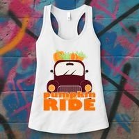 Pumpkin Ride October Fall Women's Tank Top thumb 3