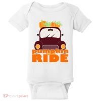 Pumpkin Ride October Fall Baby Bodysuit thumb 0