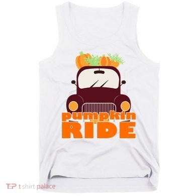 Pumpkin Ride October Fall Tank Top