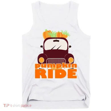 Pumpkin Ride October Fall Tank Top