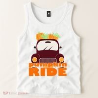 Pumpkin Ride October Fall Tank Top thumb 2