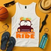 Pumpkin Ride October Fall Tank Top thumb 4