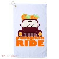Pumpkin Ride October Fall Golf Towel thumb 0