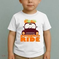 Pumpkin Ride October Fall Toddler T-Shirt thumb 2