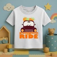 Pumpkin Ride October Fall Toddler T-Shirt thumb 3
