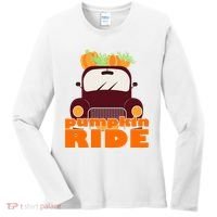 Pumpkin Ride October Fall Women's Long Sleeve Shirt thumb 0