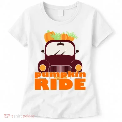 Pumpkin Ride October Fall Women's T-Shirt