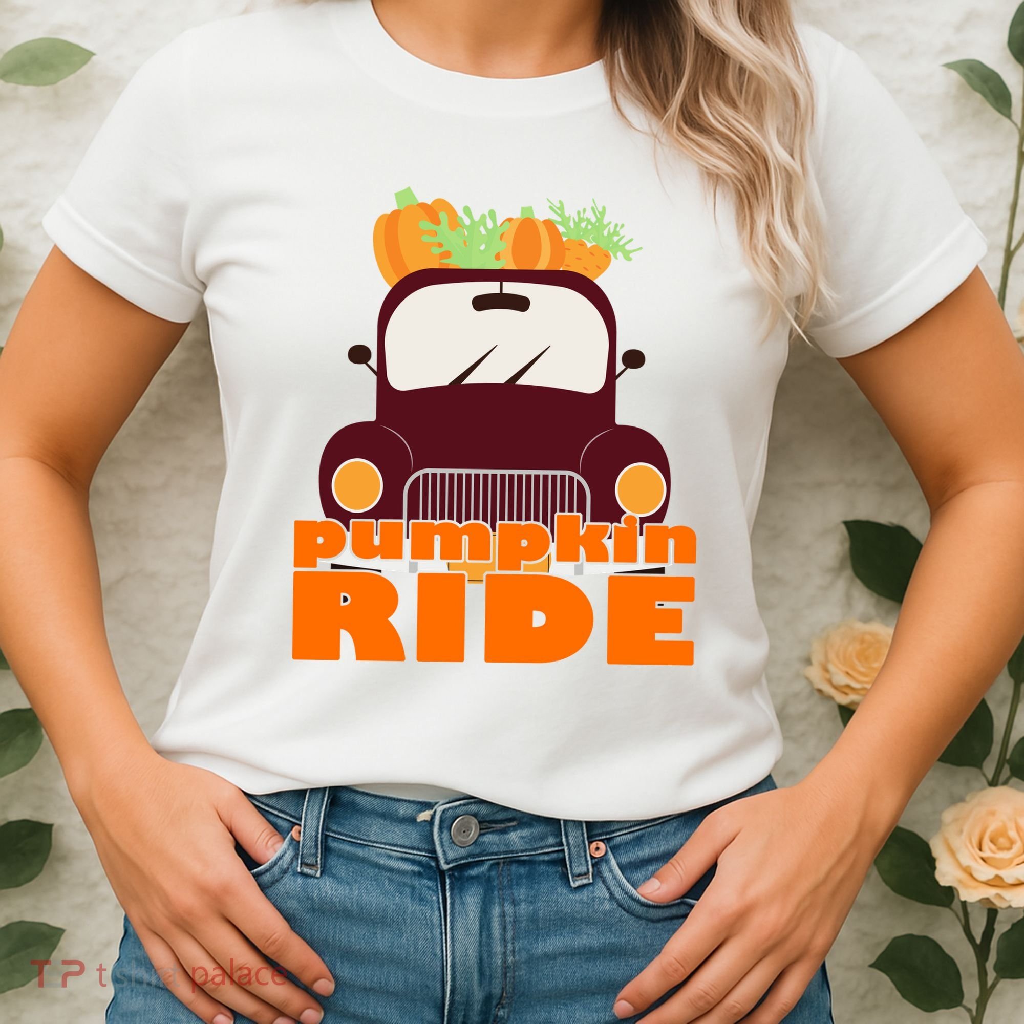 Pumpkin Ride October Fall Women's T-Shirt