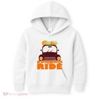 Pumpkin Ride October Fall Kids Hoodie thumb 0