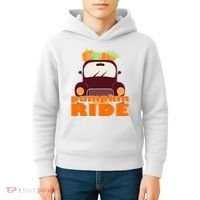 Pumpkin Ride October Fall Kids Hoodie thumb 4
