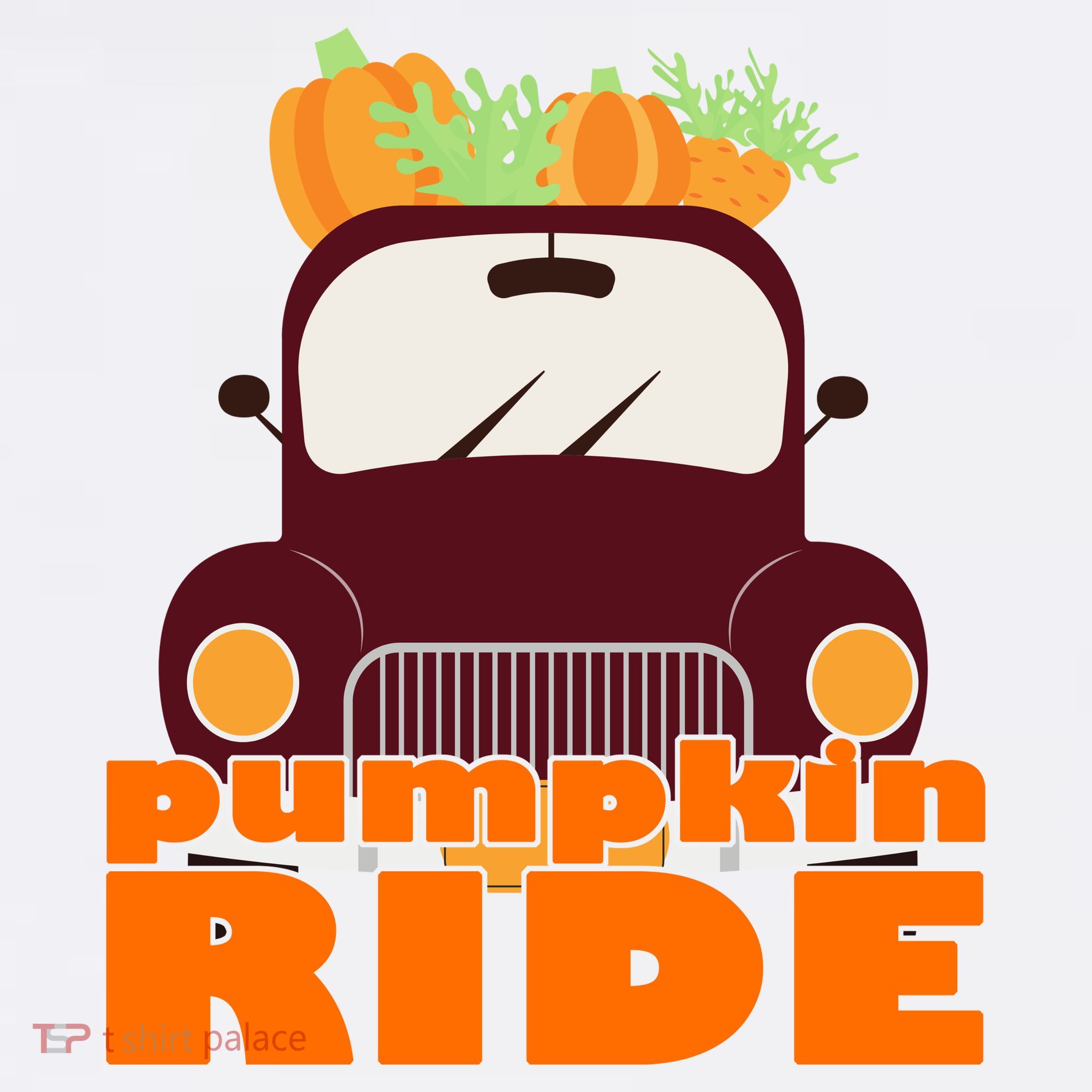 Pumpkin Ride October Fall Kids T-Shirt