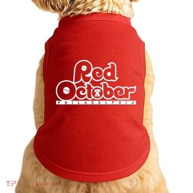 Philly Red October Philadelphia Baseball Doggie Tank
