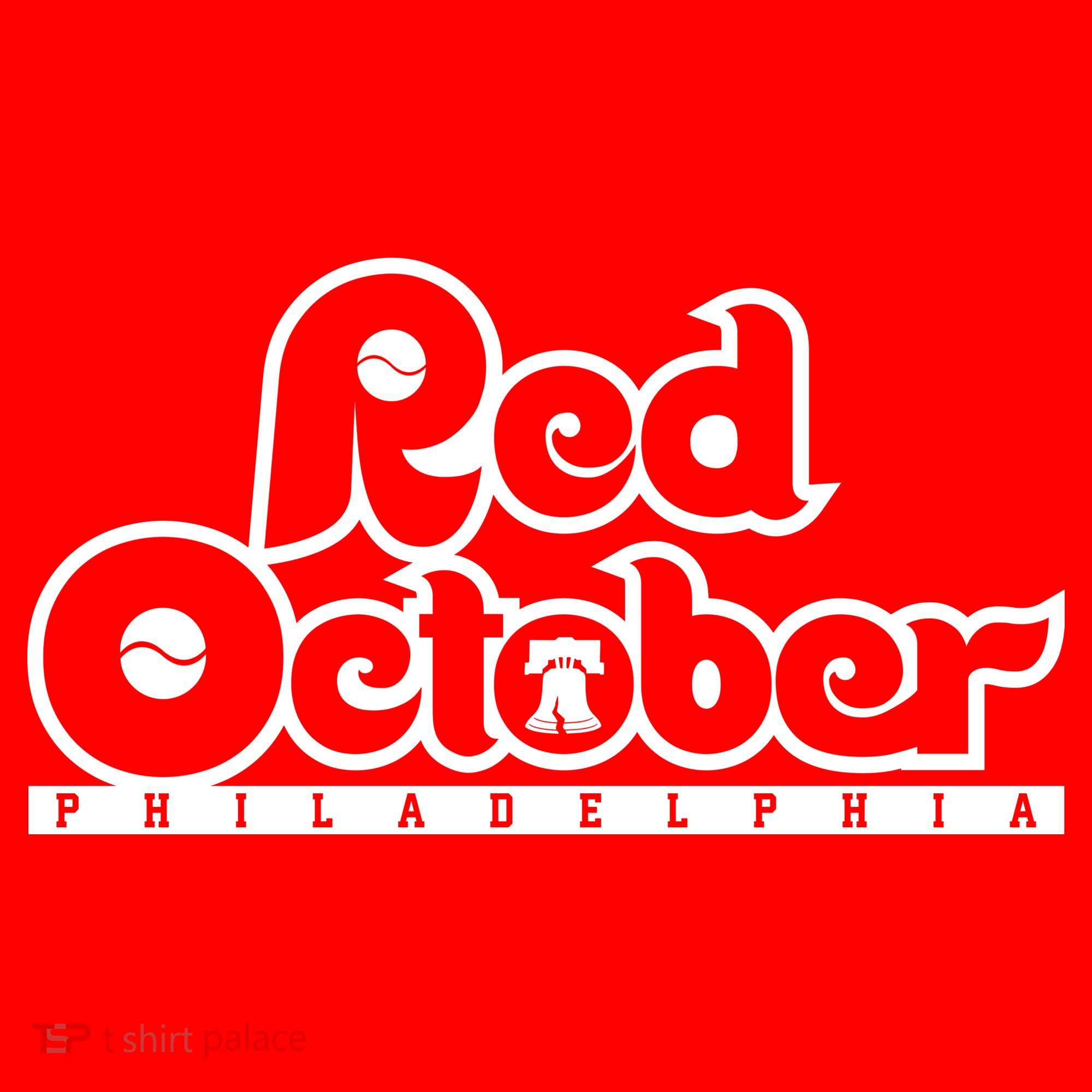 Philly Red October Philadelphia Baseball Long Sleeve Shirt