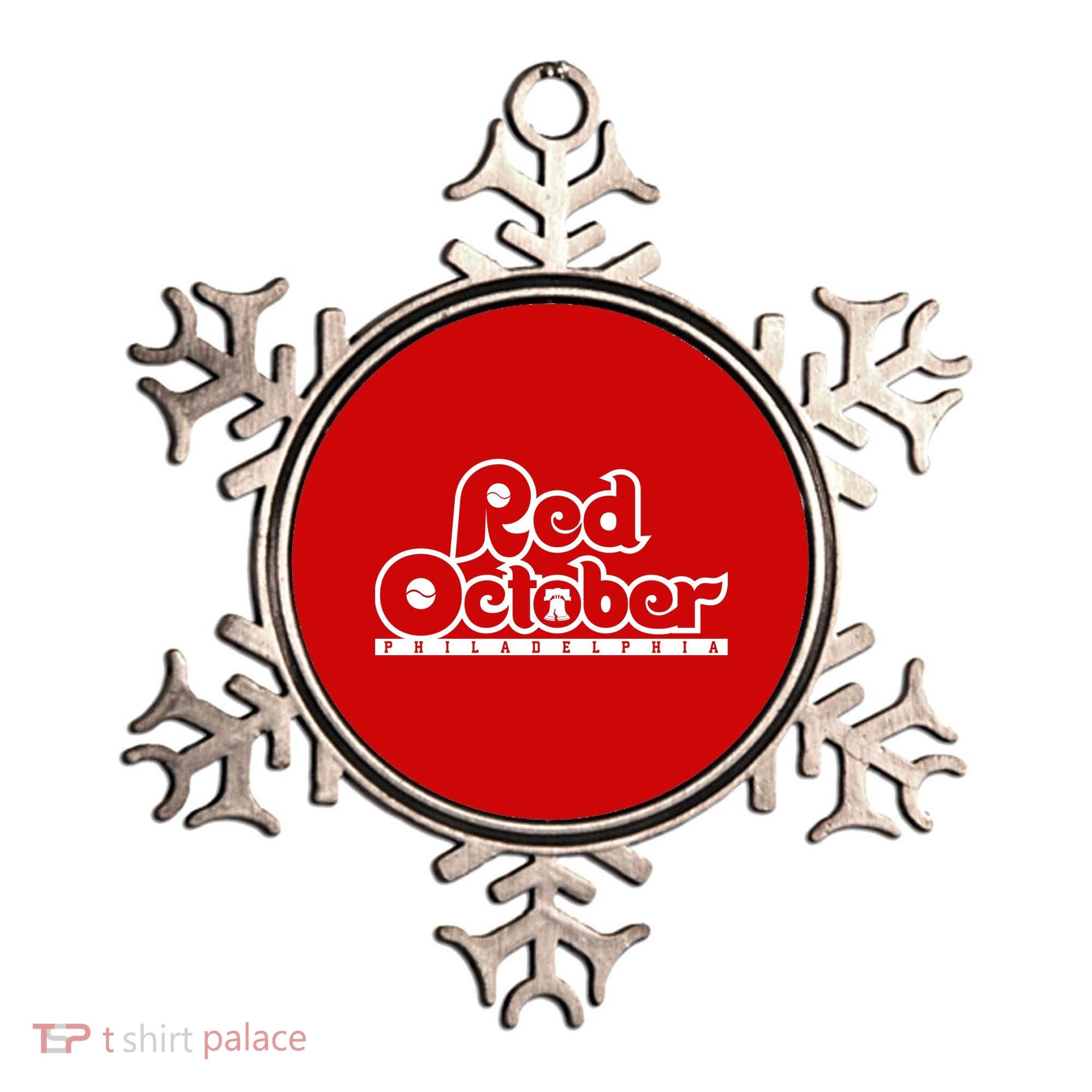 Philly Red October Philadelphia Baseball Ornament