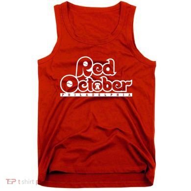 Philly Red October Philadelphia Baseball Tank Top