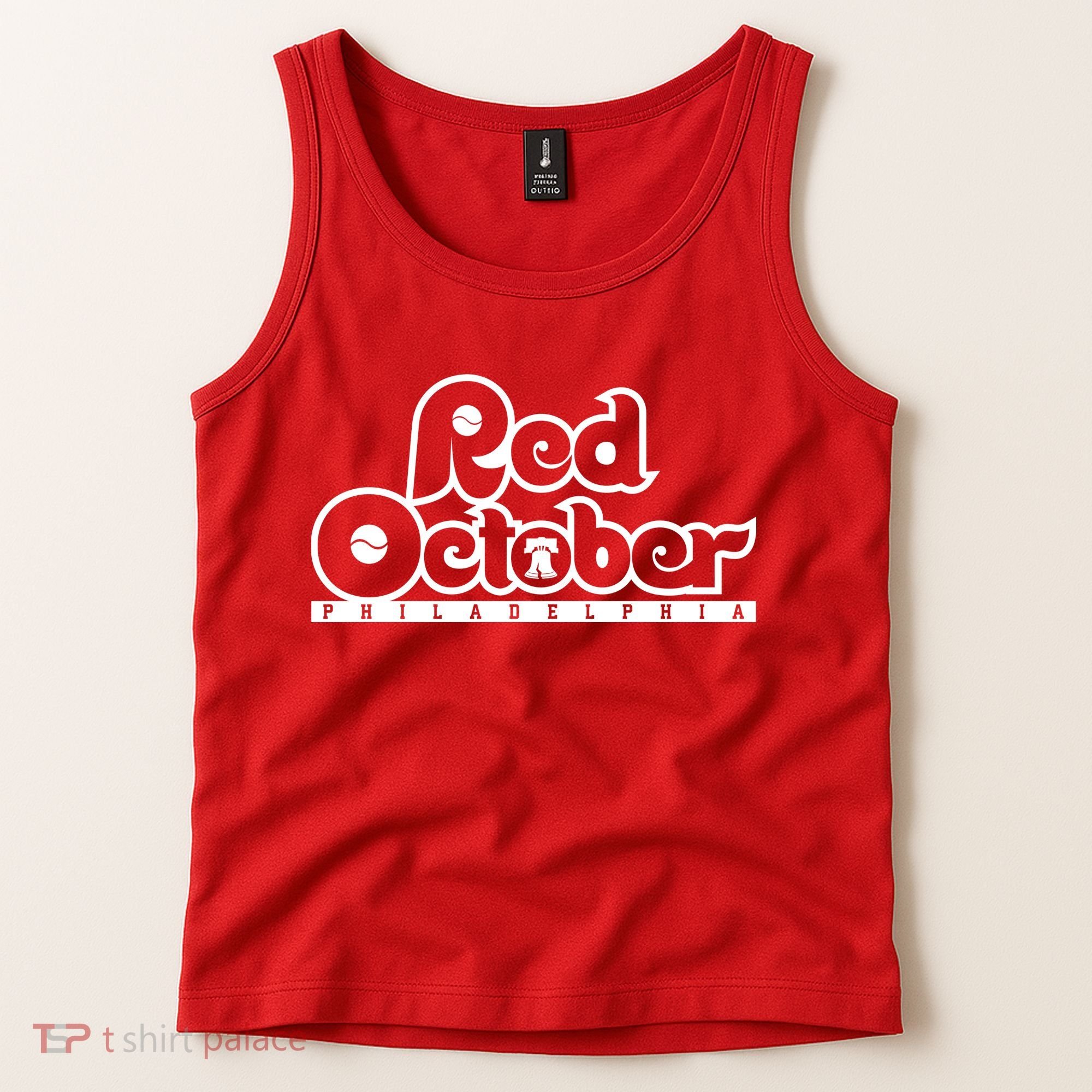 Philly Red October Philadelphia Baseball Tank Top