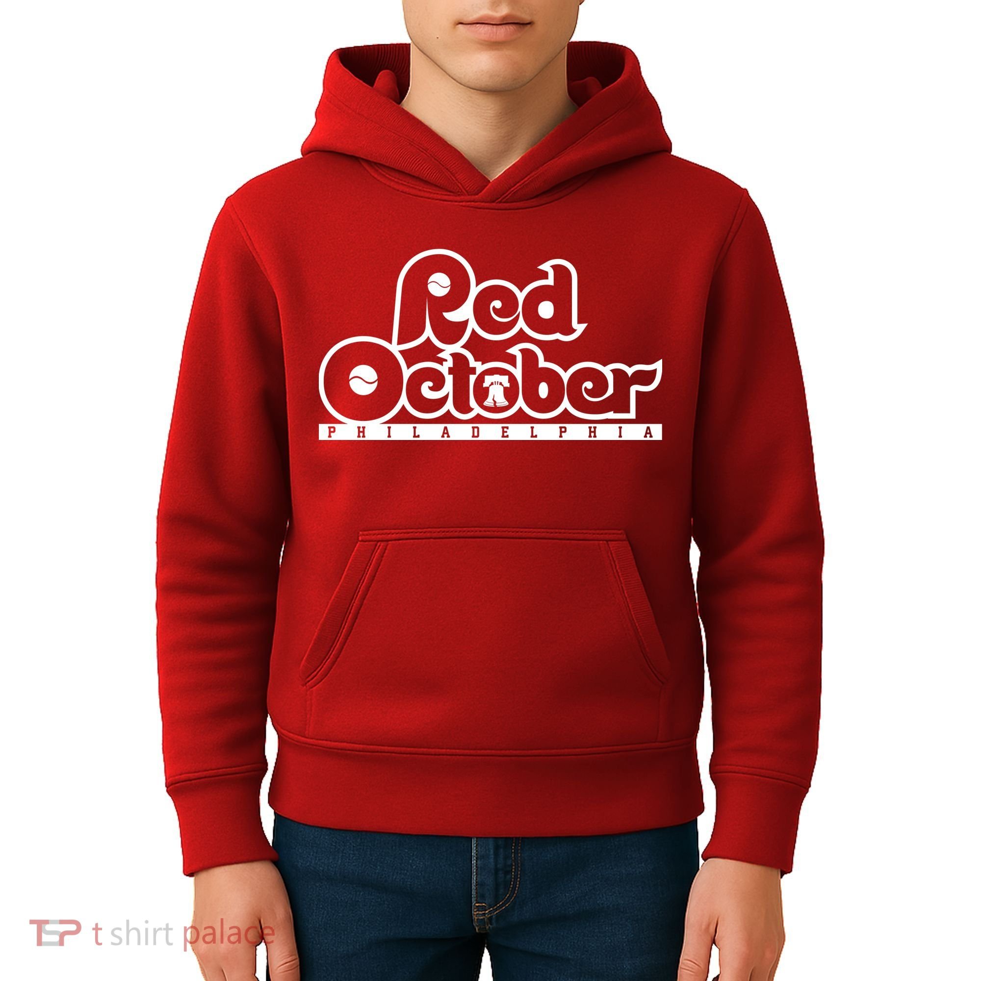 Philly Red October Philadelphia Baseball Kids Hoodie