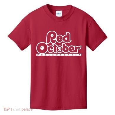 Philly Red October Philadelphia Baseball Kids T-Shirt