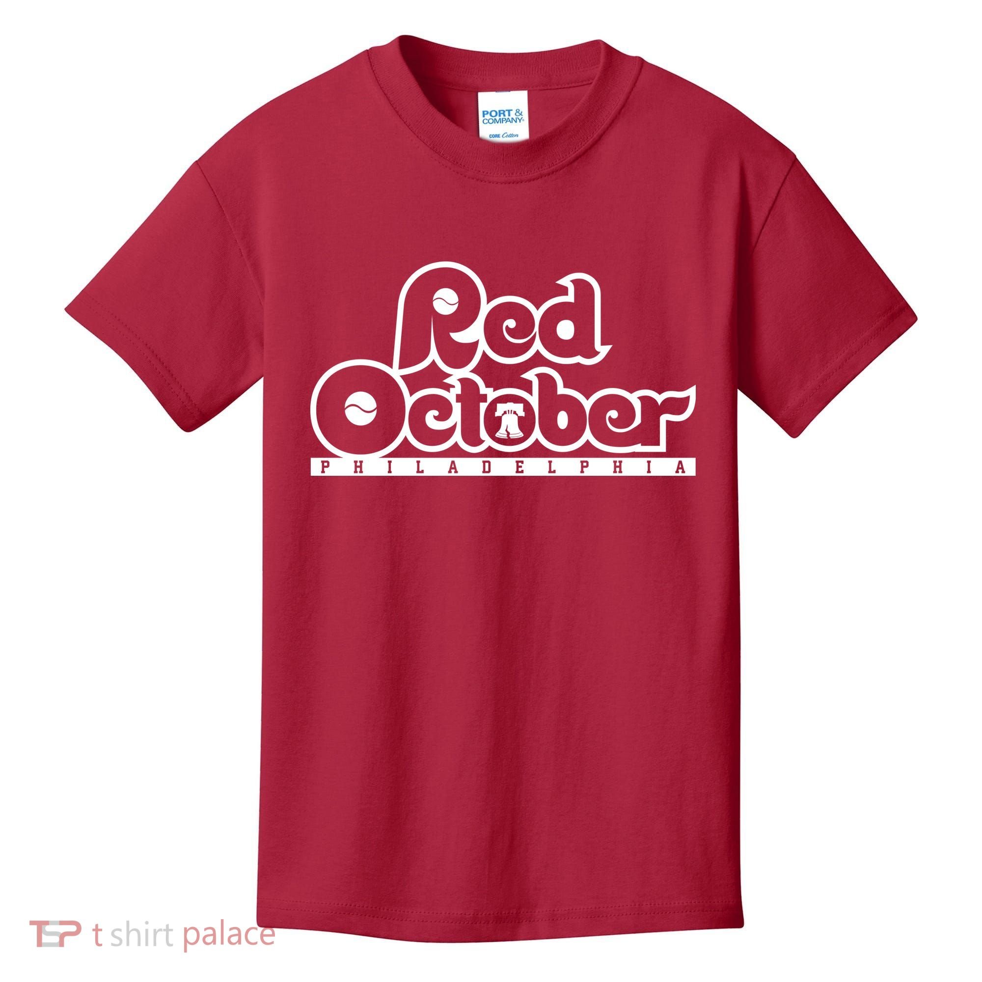 Philly Red October Philadelphia Baseball Kids T-Shirt