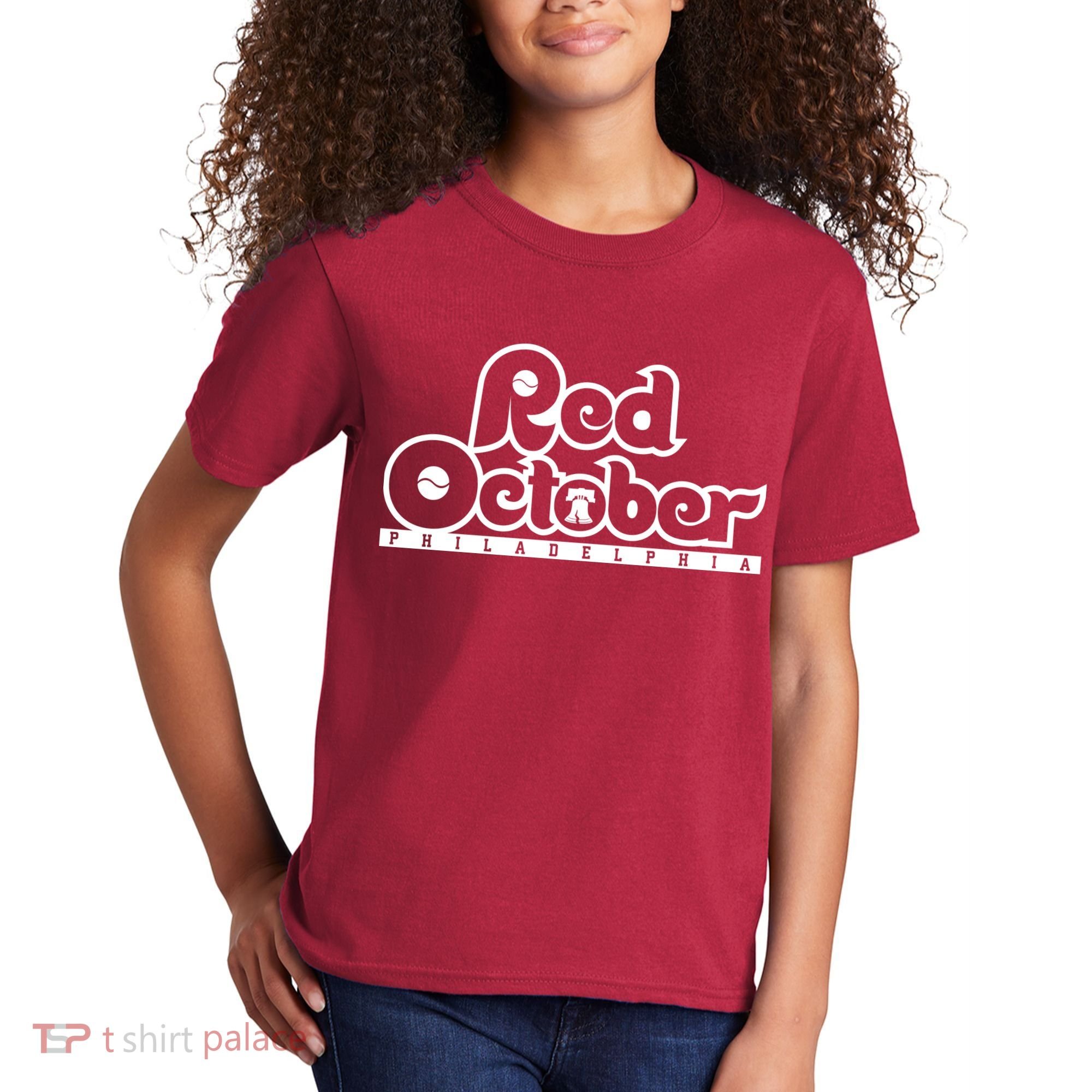 Philly Red October Philadelphia Baseball Kids T-Shirt
