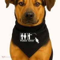 Problem Solved USA-Made Doggie Bandana thumb 1