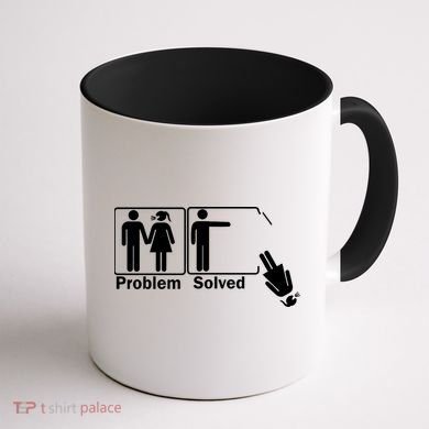 Problem Solved Coffee Mug back