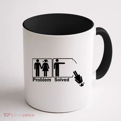 Problem Solved Coffee Mug back
