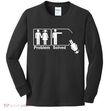 Problem Solved Kids Long Sleeve Shirt