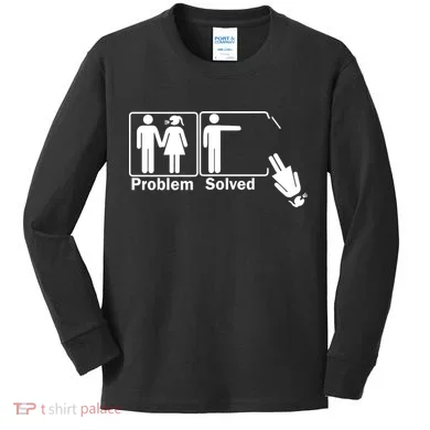 Problem Solved Kids Long Sleeve Shirt
