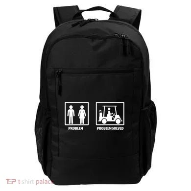 Problem Solved Golf Wife Funny Backpack