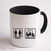 Problem Solved Golf Wife Funny Coffee Mug thumb 1