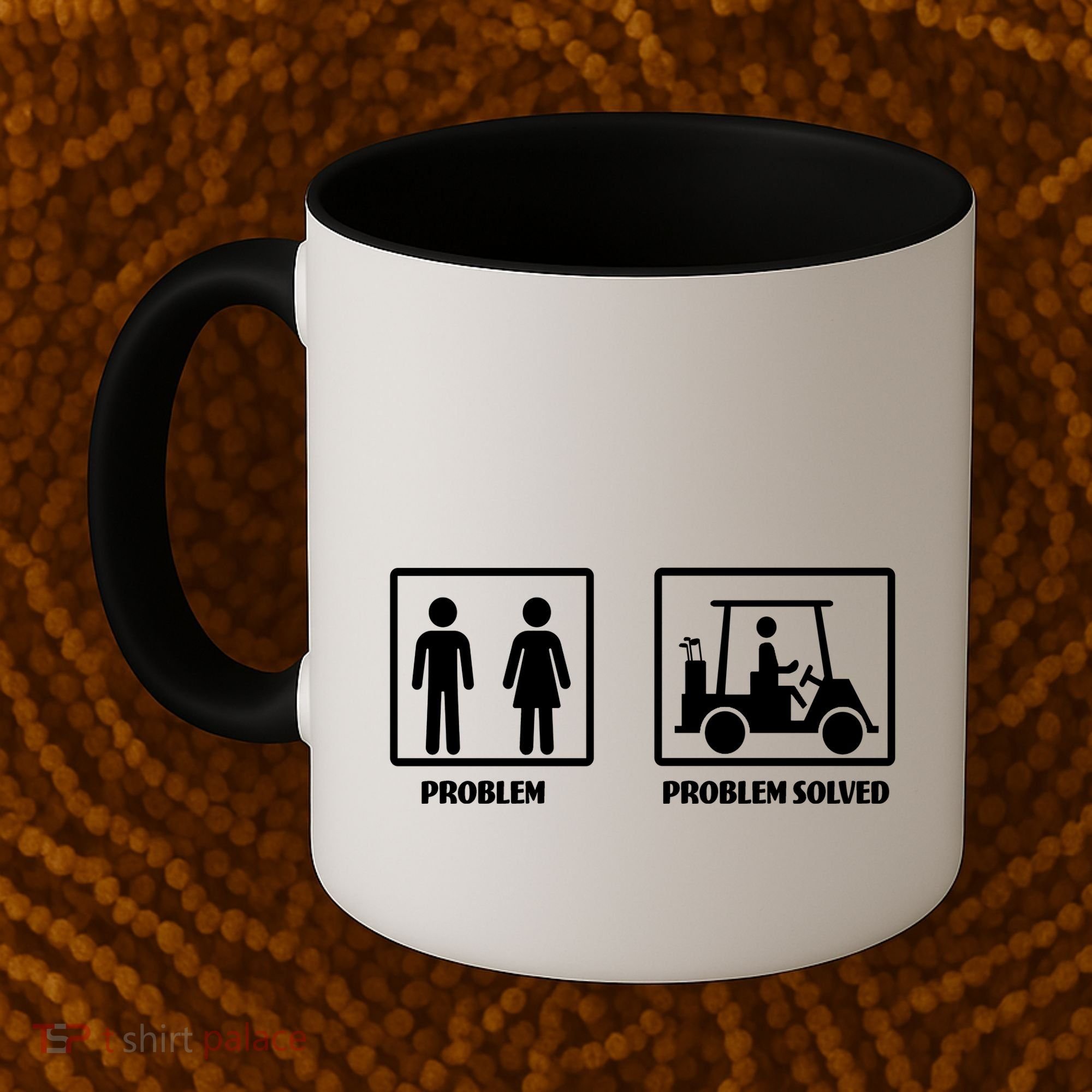 Problem Solved Golf Wife Funny Coffee Mug