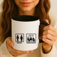 Problem Solved Golf Wife Funny Coffee Mug thumb 3