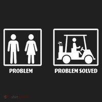 Problem Solved Golf Wife Funny Beanie thumb 2